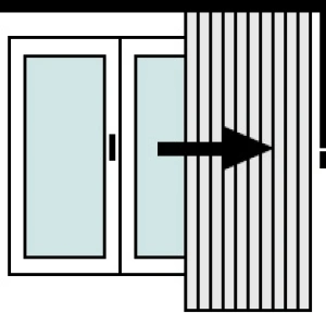 Вертикални щори 180